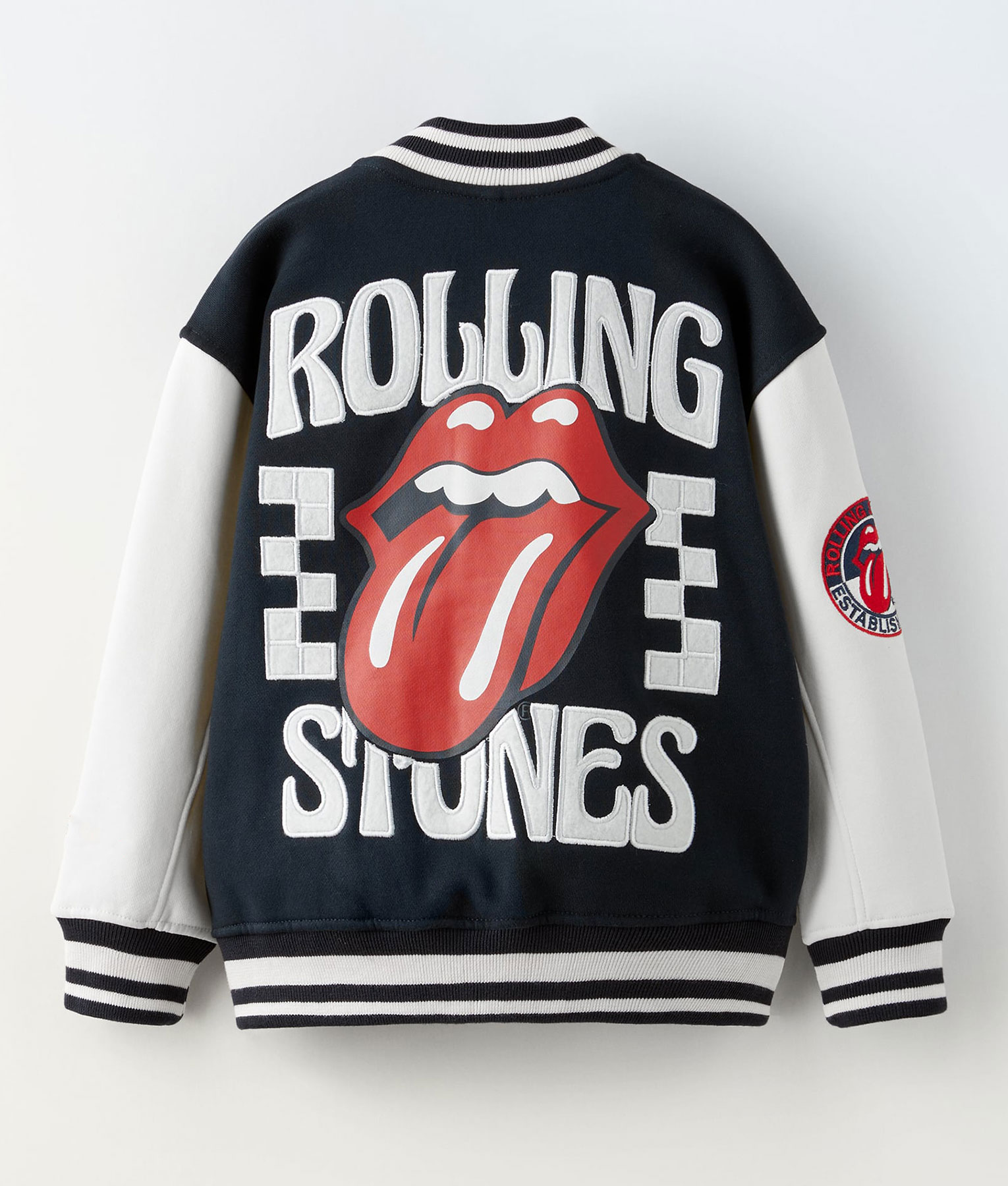 Rolling Stones Black Varsity Jacket (1)