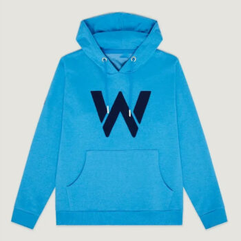 Williams logo W Initial Letter Blue Hoodie