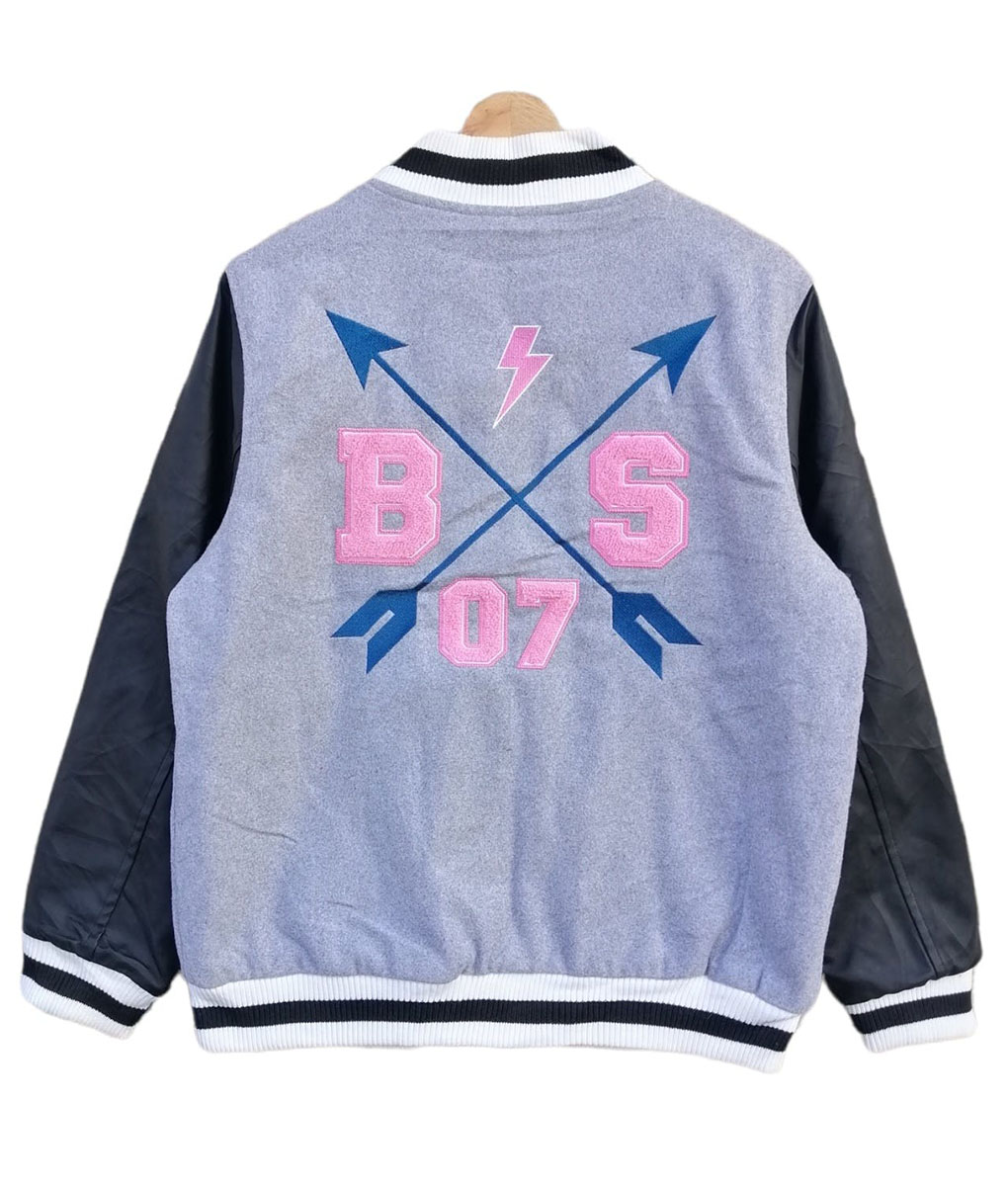 BTS 07 Grey Varsity Jacket (1)