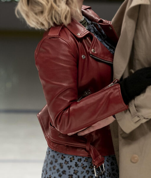 Emilia Clarke Last Christmas (Kate) Brown Leather Jacket