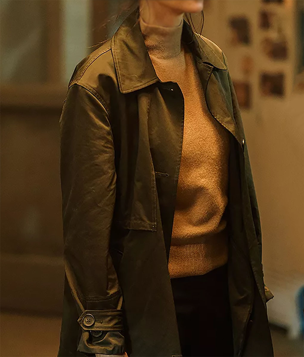 KateThe Bricklayer (Nina Dobrev) Brown Coat