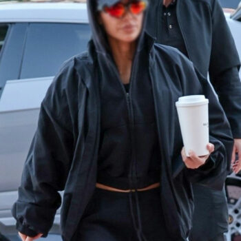 Kim Kardashian Cotton Black Jacket-3