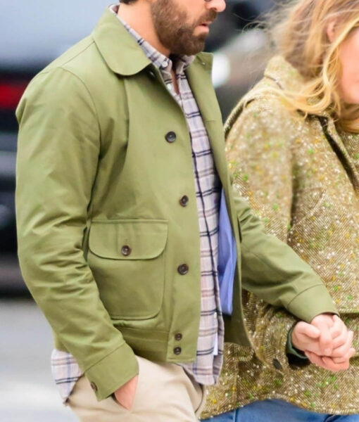 Ryan Reynolds Green Cotton Jacket-3