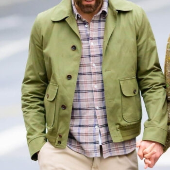 Ryan Reynolds Green Cotton Jacket-4