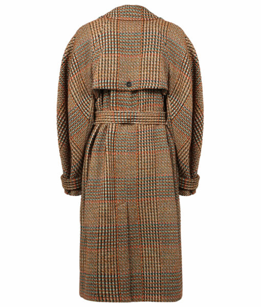 Taylor Swift Brown Plaid Double Breasted Coat