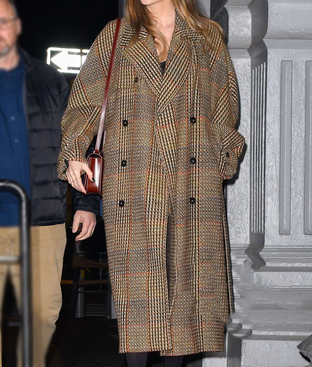 Taylor Swift Brown Belted Coat (3)