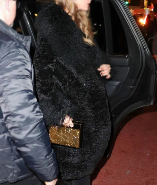 Poor Things Screening Taylor Swift Fur Coat