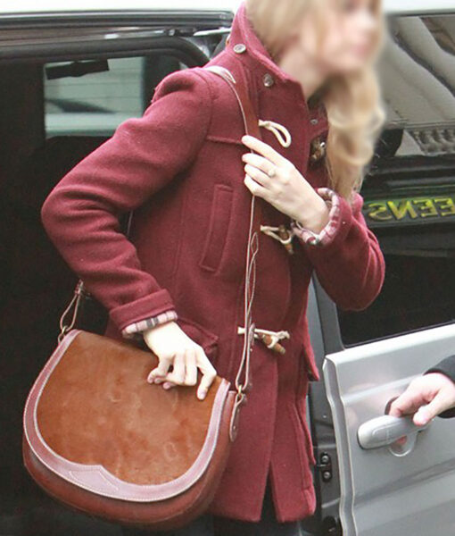 Taylor Swift London Zoo Visit Red Trench Coat