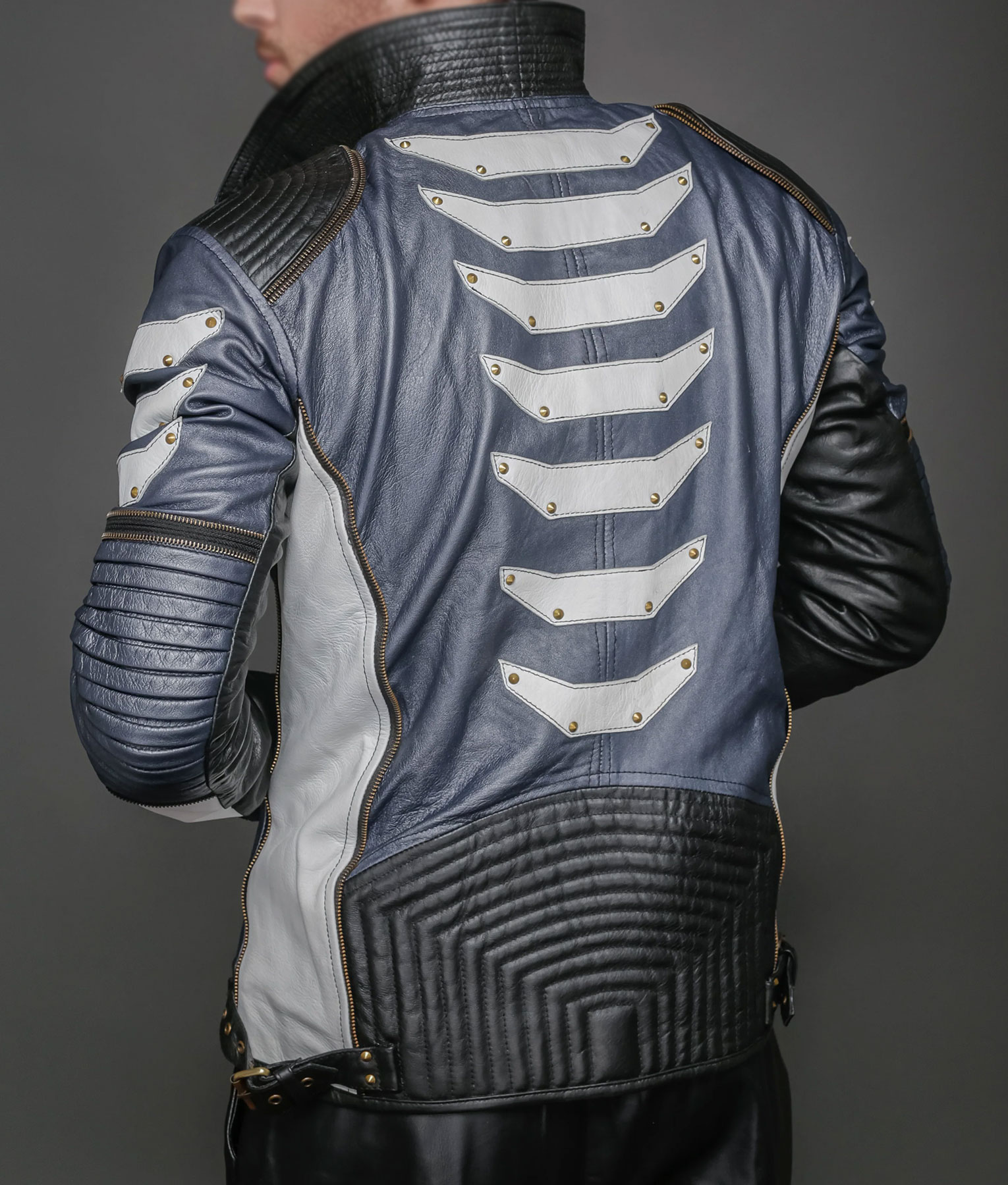 Travis Metallic Biker Jacket (5)