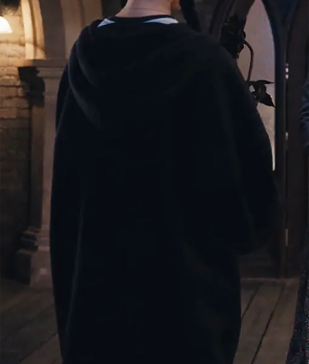 Wednesday Addams Oversized Black Hoodie (1)