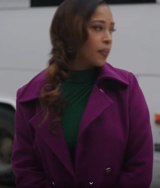 Willow A Christmas Serenade (Skye Townsend) Purple Trench Coat