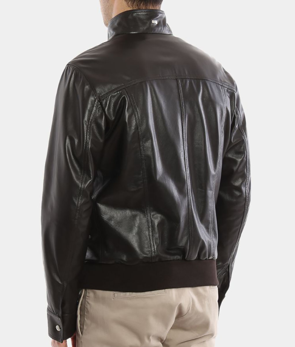 Charlie Black Leather Jacket-2