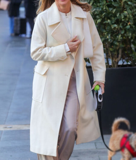 Amanda Holden Global Studios White Trench Coat
