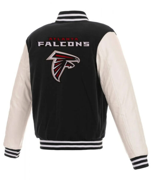 Atlanta Falcons Black Varsity Jacket-2