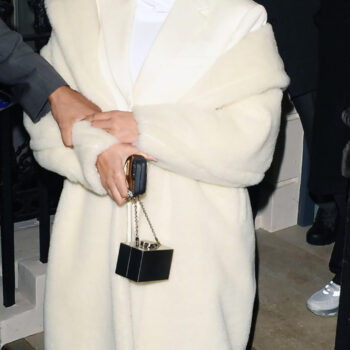 Beyoncé White Long Fur Coat-2