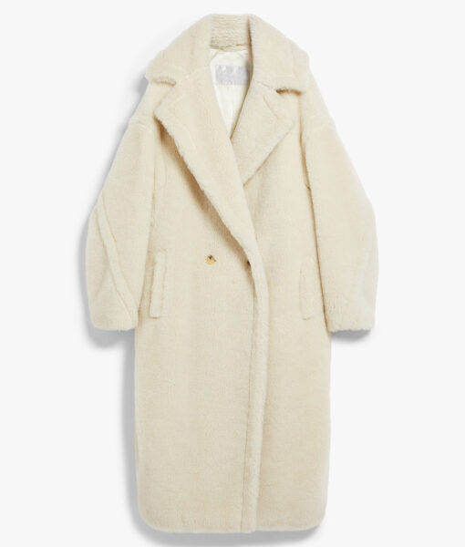 Beyoncé White Long Fur Coat-3