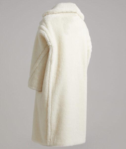 Beyoncé White Long Fur Coat-4