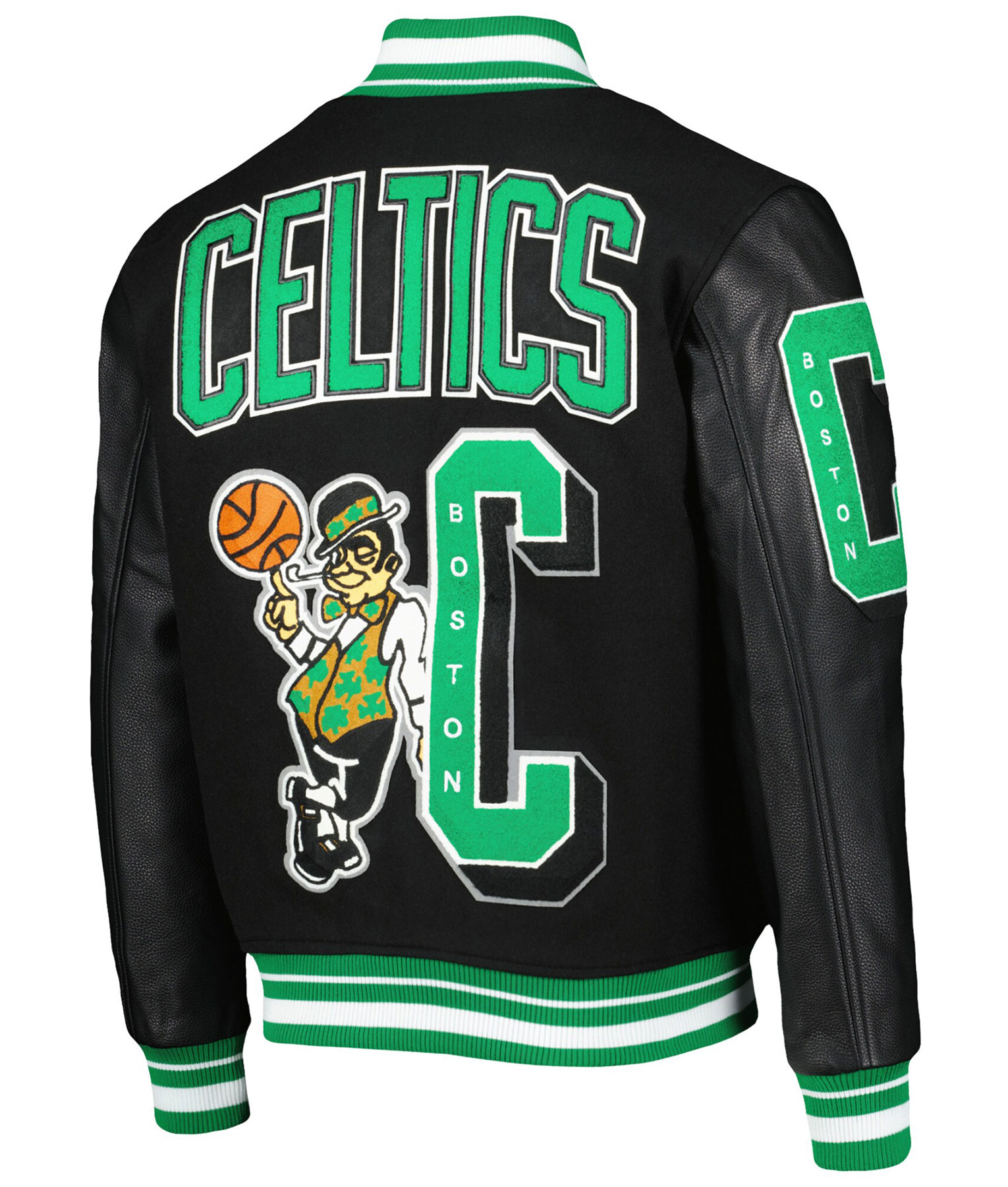 Boston Celtics Black Varsity Jacket (2)