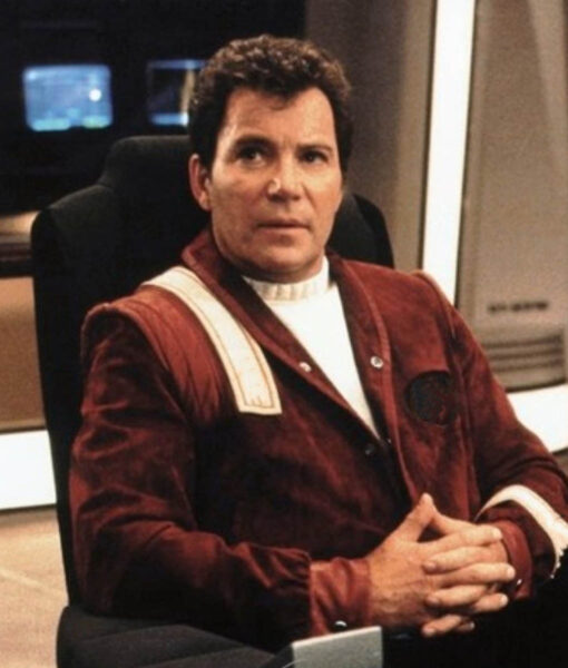 Captain Kirk Star Trek V: The Final Frontier (William Shatner) Leather Red Jacket
