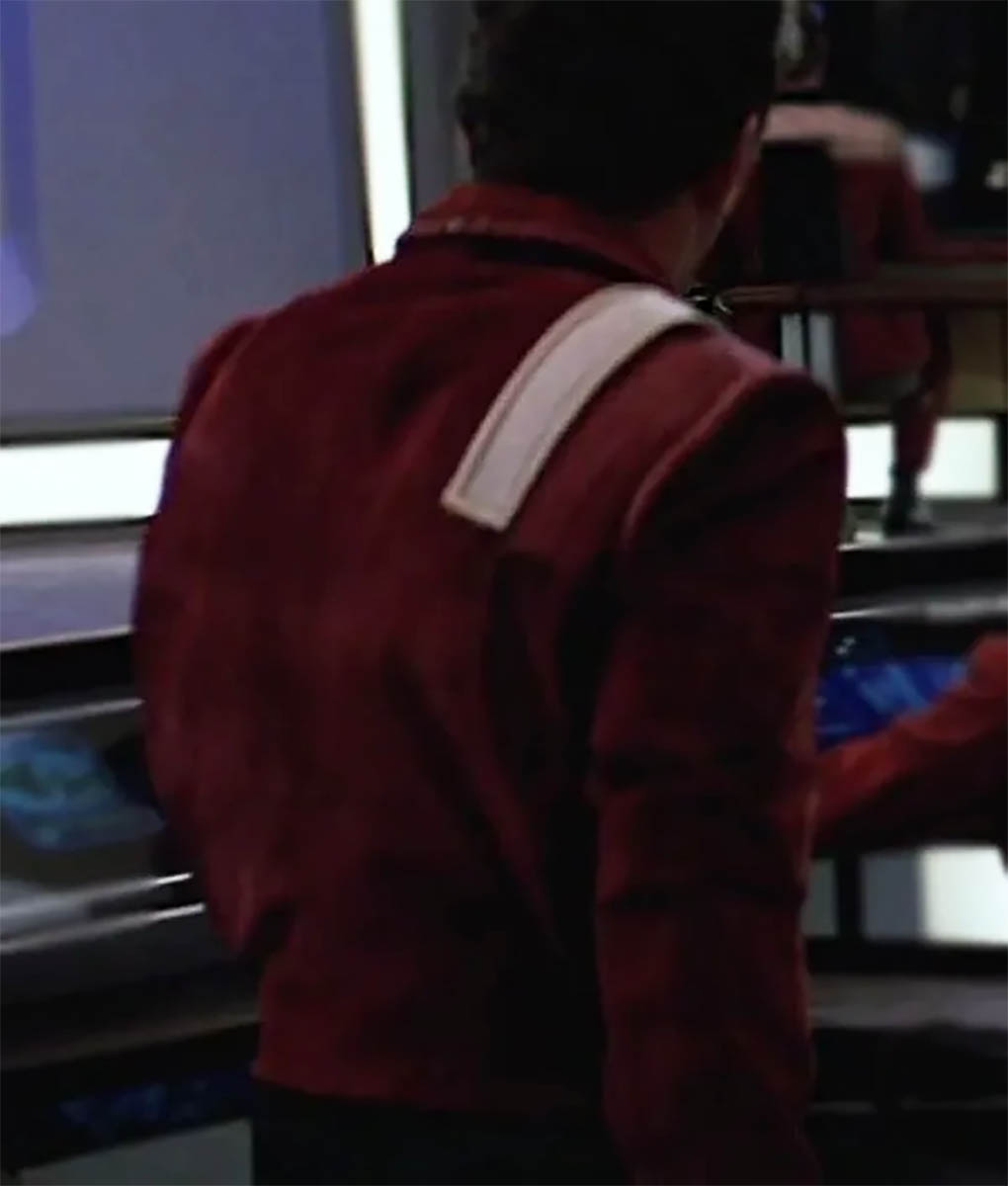 Captain Kirk Star Trek V Suede Leather Red Jacket (1)