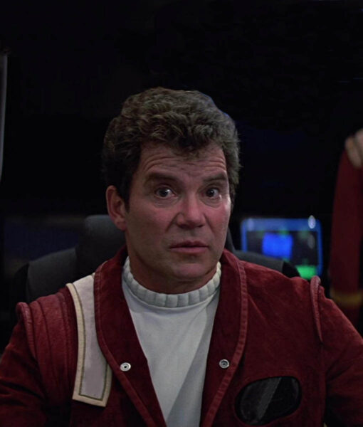 Captain Kirk Star Trek V: The Final Frontier (William Shatner) Suede Leather Red Jacket