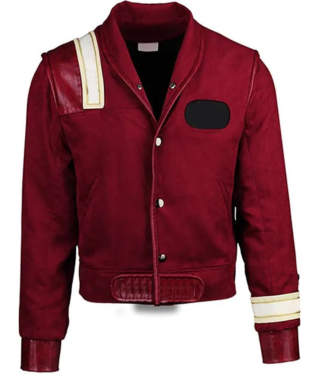 Captain Kirk Star Trek V Suede Leather Red Jacket (2)