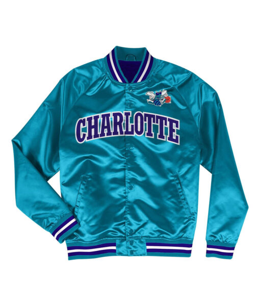 Charlotte Hornets Blue Varsity Jacket-2
