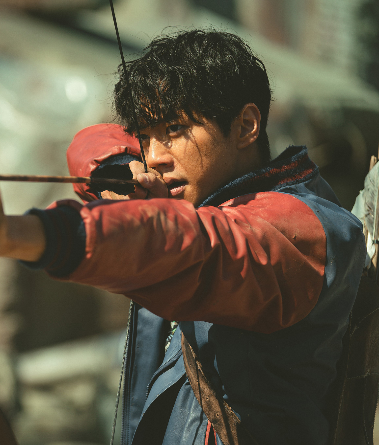 Choi ji-wan Badland Hunters Blue Bomber Jacket (3)
