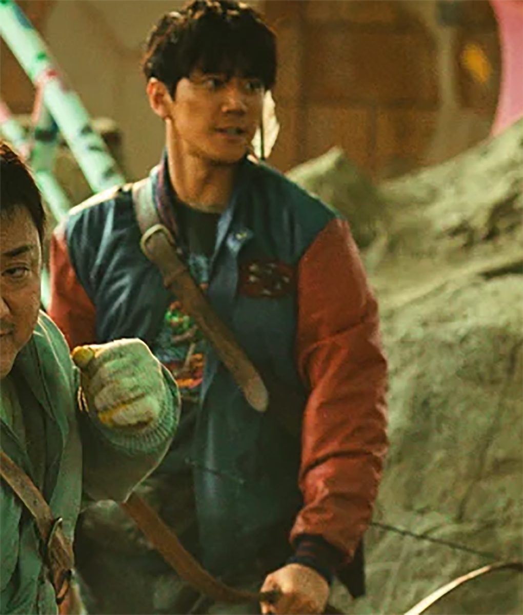 Choi ji-wan Badland Hunters Blue Bomber Jacket (5)