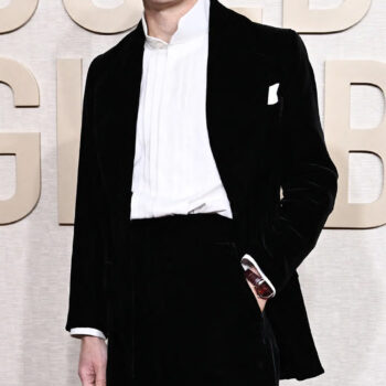 Cillian Murphy 81st Golden Globe Awards Black Velvet Suit