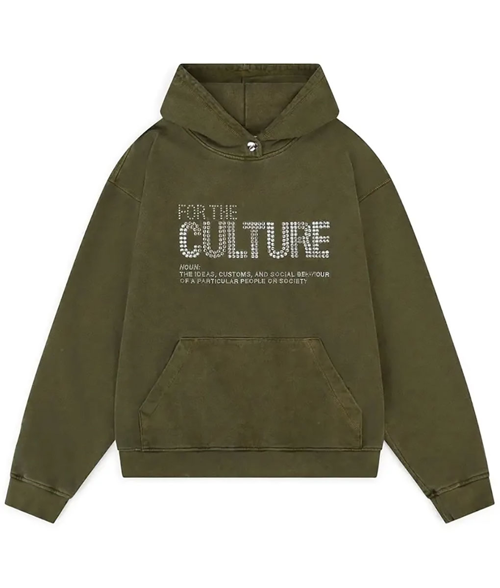 For the Culture Green Pullover Hoodie