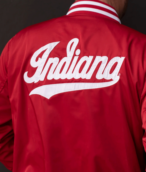 Indiana University Bloomington Red Bomber Jacket-3