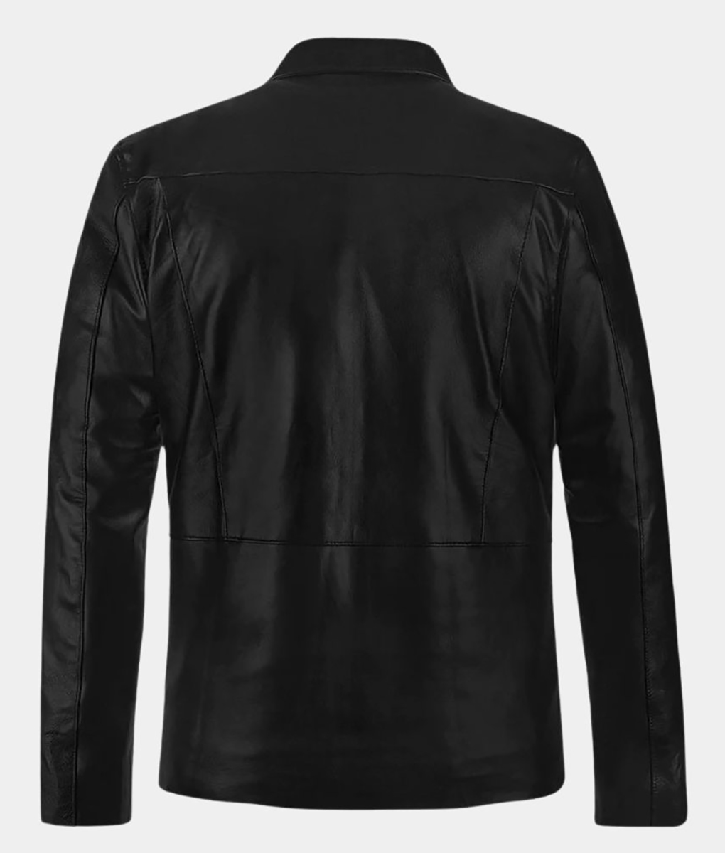 Jack Walsh Midnight Run Black Leather Jacket (1)