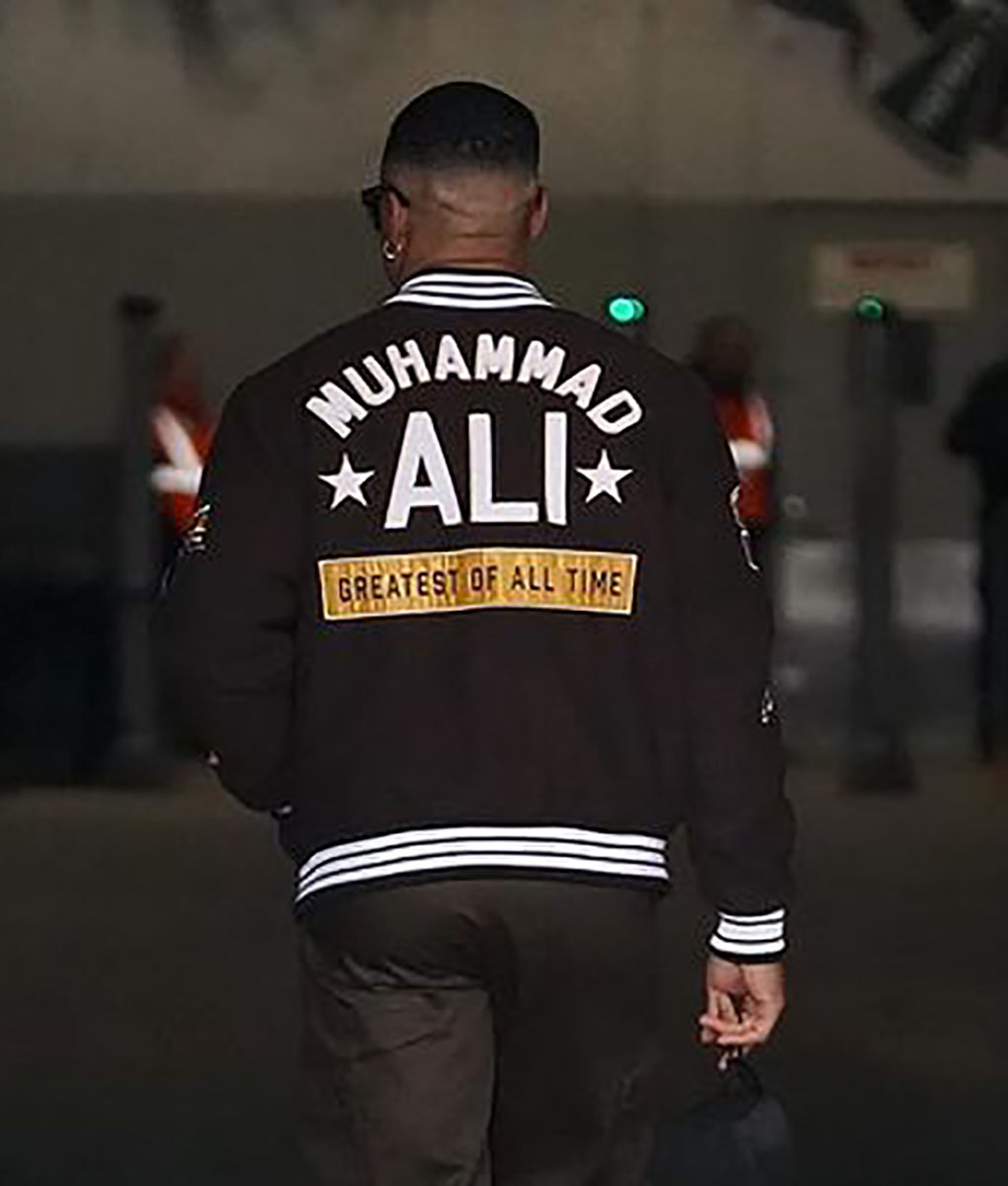 Jalen Hurts Muhammad Ali Brown Varsity Jacket (2)