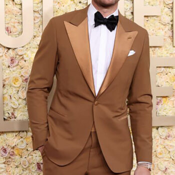 Justin Hartley 81st Golden Globe Awards Brown Suit-4