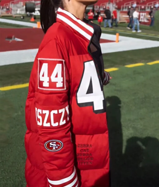 Juszczyk 44 AFC Championship Red Puffer Coat-1