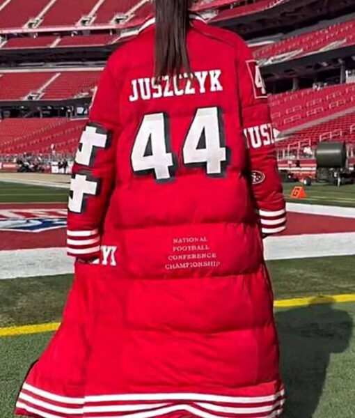 Juszczyk 44 AFC Championship Red Puffer Coat-2