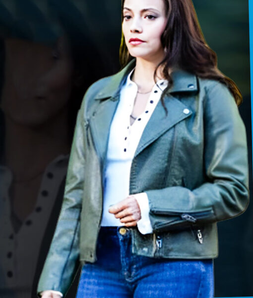 Lacey Quinn Found (Gabrielle Walsh) Green Leather Jacket