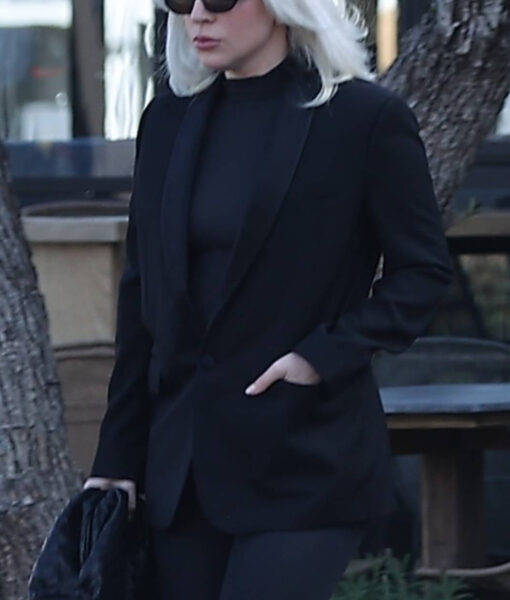Lady Gaga Malibu Black Blazer-1
