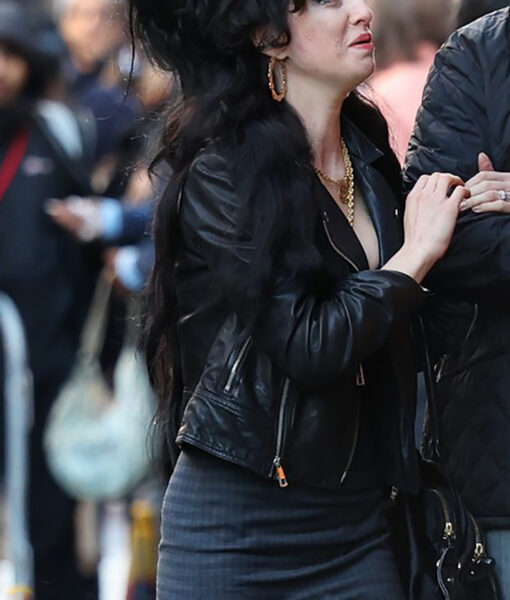 Marisa Abela Back to Black (Amy Winehouse) Leather Jacket