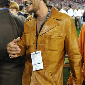 Matthew McConaughey Brown Leather Jacket-4
