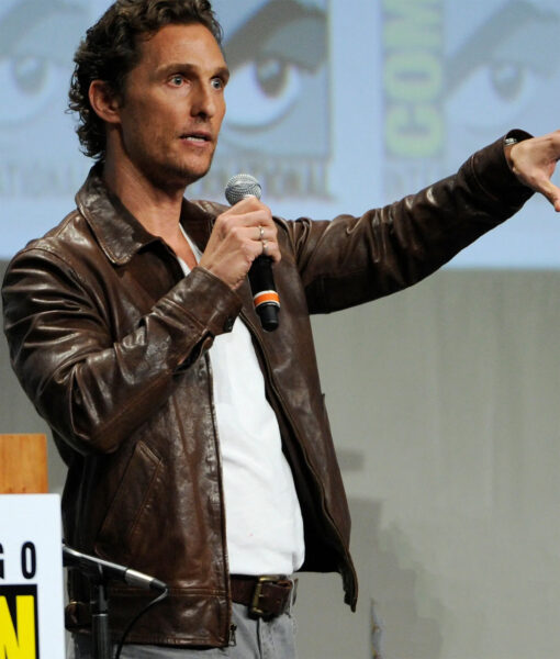 Matthew McConaughey Comic-On Leather Jacket