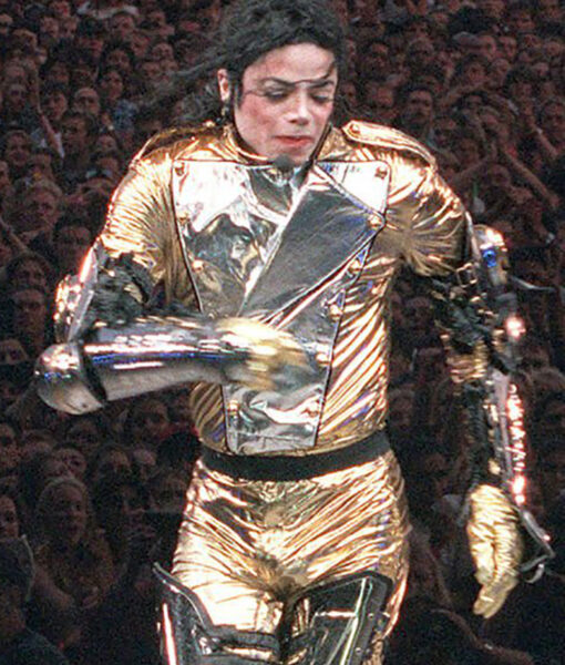 Michael Jackson History World Tour Final Concert Leather Jacket