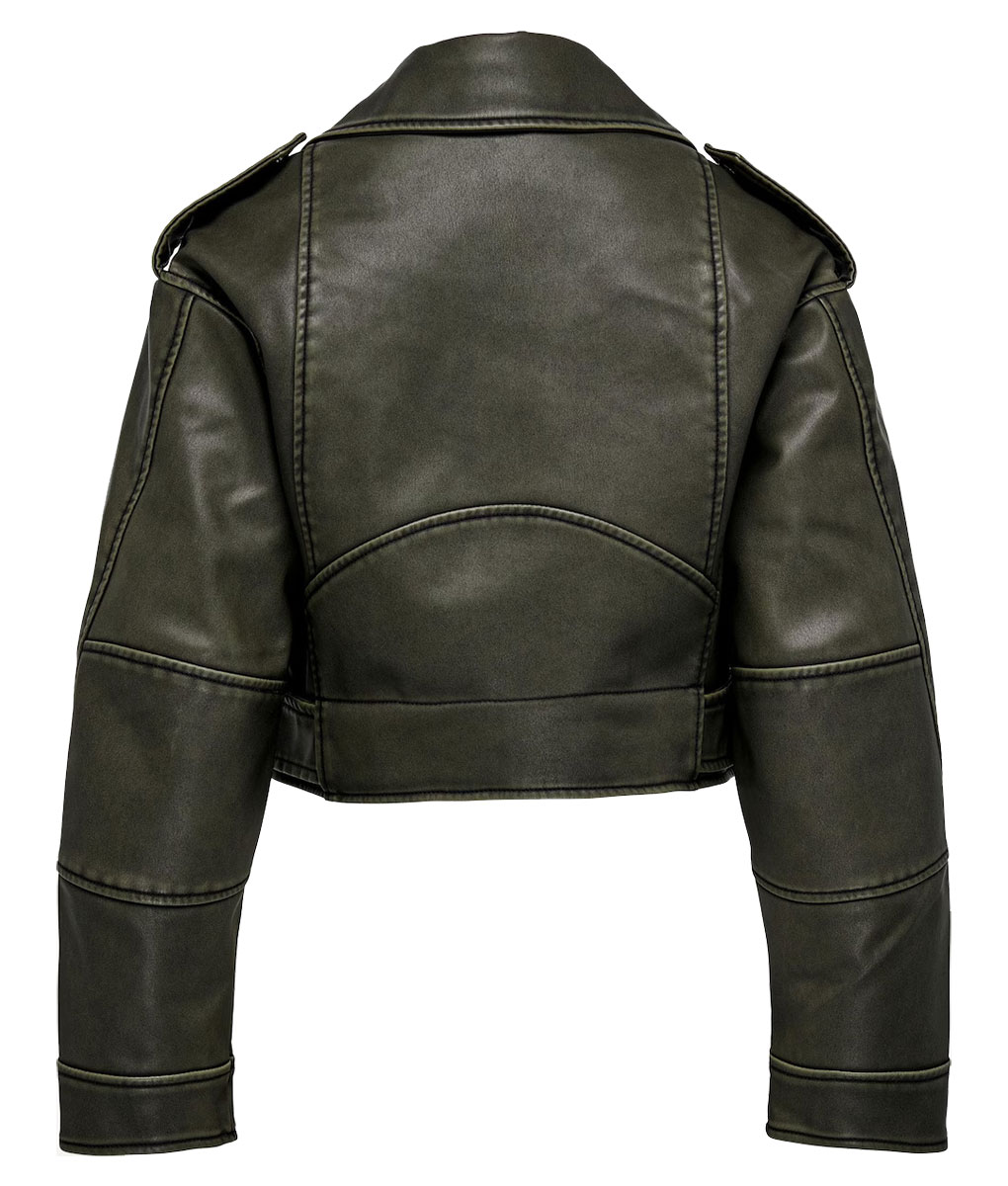 Molly Mae Green Leather Jacket (5)