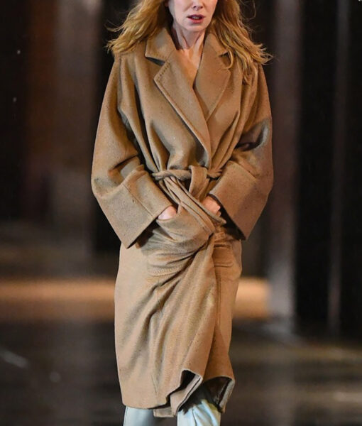 Nicole Kidman Babygirl Brown Trench Coat-5
