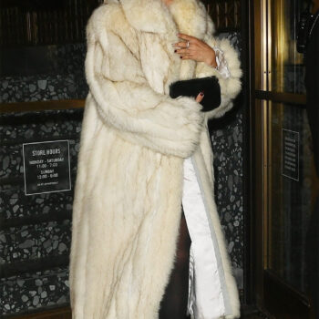 Olivia Jade SNL White Fur Coat-1