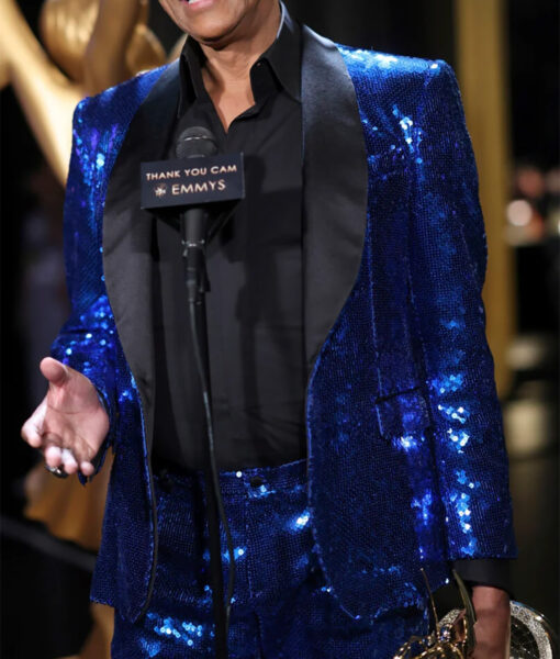 RuPaul 75th Creative Arts Emmys Awards Blue Sequin Blazer-1