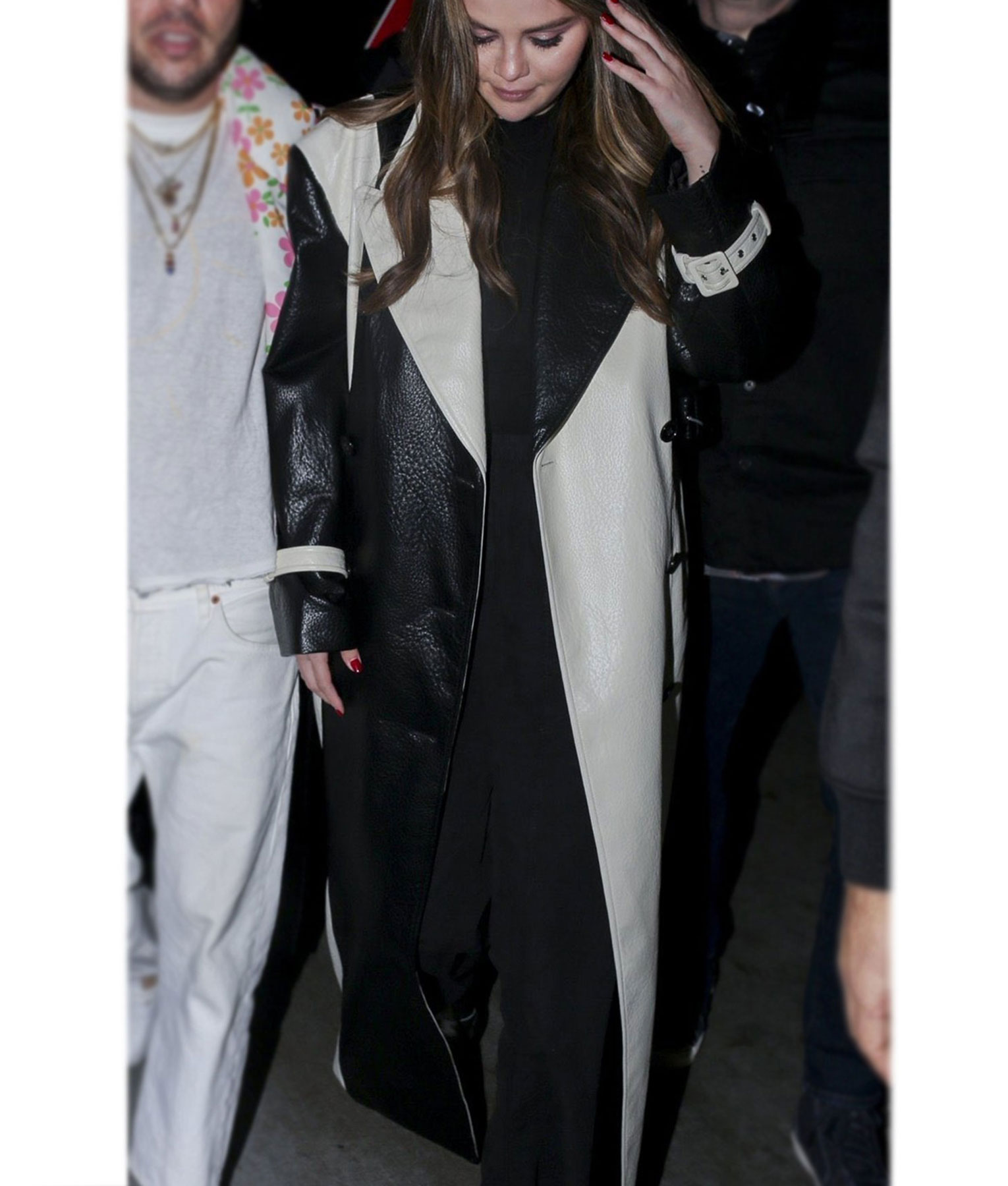 Selena Gomez Colorblock Baylor Coat (2)