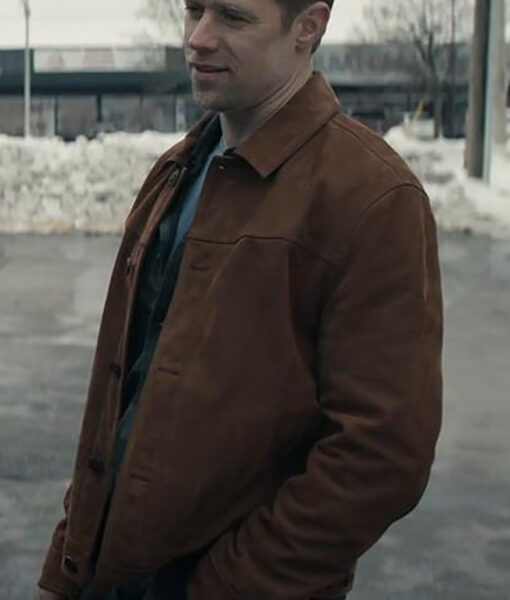 Shaun Sipos Reacher: The Man Goes Through (David O'Donnell) Brown Suede Leather Jacket