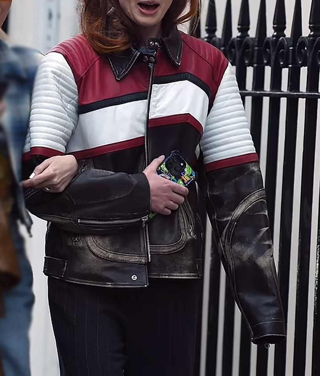 Sophie Turner Biker Leather Jacket (3)